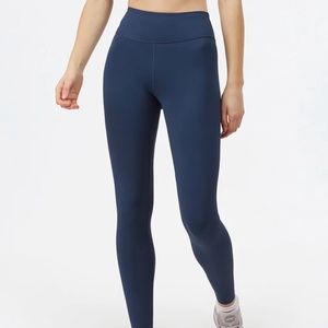 TENTREE In Motion High Rise Leggings High Waisted Navy Blue Running Size L